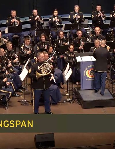 Hornist Robert Cherry with The United States Army Field Band